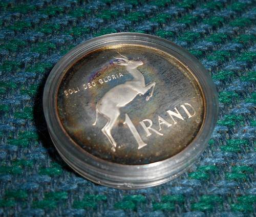 1990 South Africa Silver Rand Proof + SA mint Box#*Crazy Wednesday*#