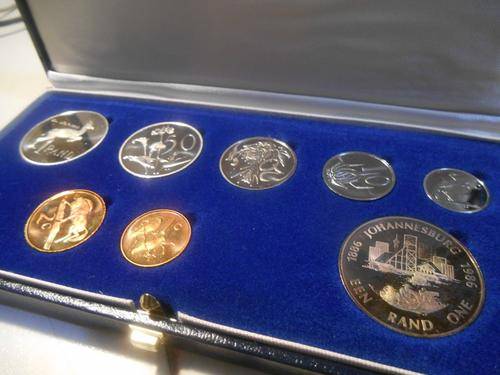 1986 Short Proof Set with Johannesburg Silver Rand in SAM box *Crazy Wednesday*