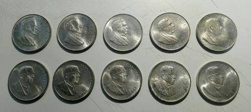 10x Silver 1 Rand Hoard Uncirculated in original packaging