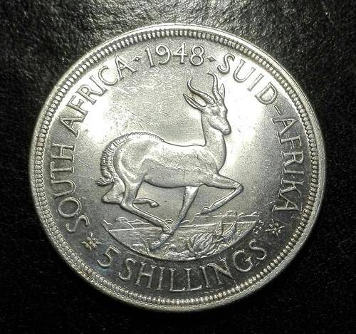 1948 Silver 5Shillings(Crown) Union of South Africa #*Weekend Special*#