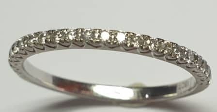 18ct White gold eternity diamond ring