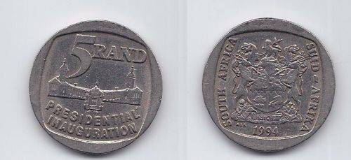 R5 presidential inauguration coins