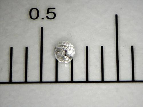 Natural Diamond - 1.0 point ( 1.3mm ) Brilliant Cut, Colour I, Clarity I1