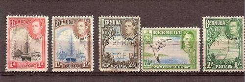 BERMUDA STAMPS UP TO 1/- USED