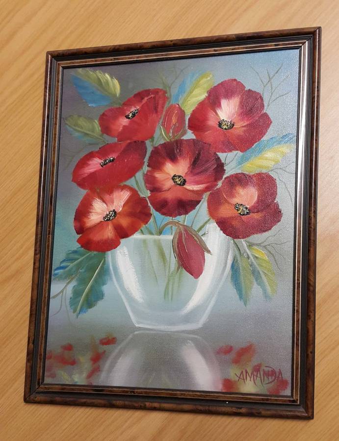 RED POPPIES | 34 x 44 cm | oil on canvas | artist: Amanda