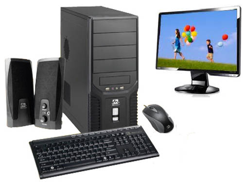 BARGAIN! Intel Core 2 Quad 4G DDR3 500G HDrive 18.5" LCD plus Keyboard,Mouse and Speakers