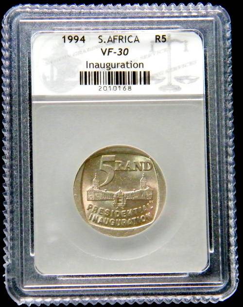 1994 INAUGURATION R 5 @ sacgs graded @ VF-30  @@ rare grade @@ LOOK @@