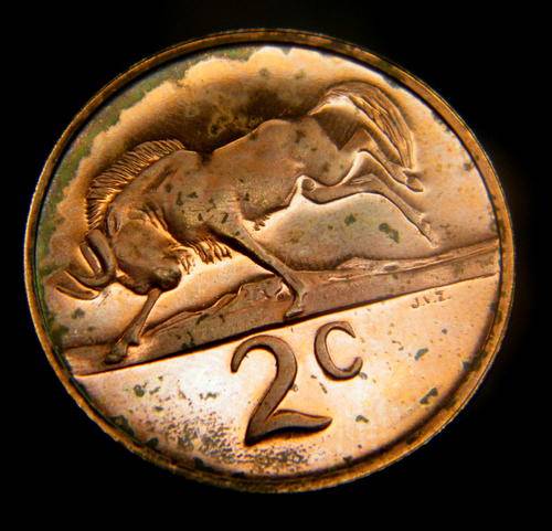 1970 PROOF SOUTH AFRICAN 2 CENTS