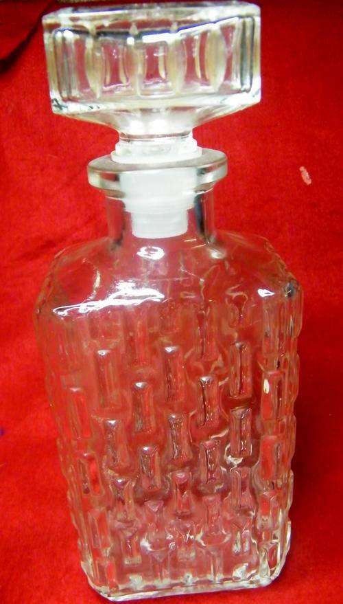 Vintage cut glass decanter