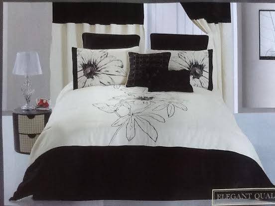 14 Piece - Cotton Feel - Bed Linen - Queen Size- Duvet Cover Set