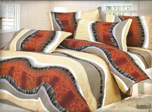 6 Piece - Cotton Feel - Bed Linen - Queen Size- Duvet Cover Set