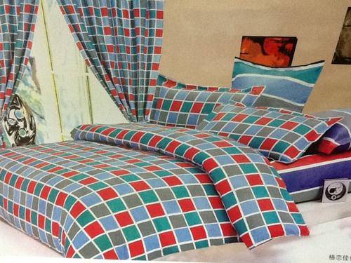 6 Piece - Cotton Feel - Bed Linen - Queen Size- Duvet Cover Set