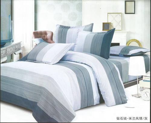 6 Piece - Cotton Feel - Bed Linen - Queen Size- Duvet Cover Set