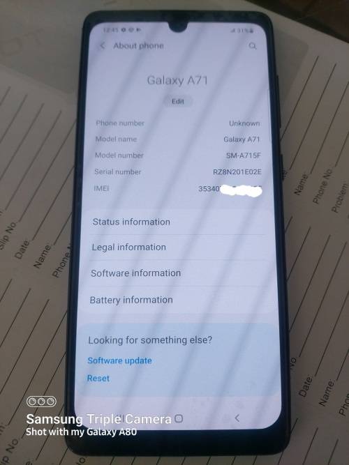 AWESOME SAMSUNG GALAXY A71, 128GB, 6GB RAM, QUAD CAMERA, TOP NOTCH GADGET, PRESTINE CONDITION