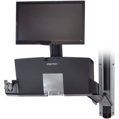 HIGH END DESK AND MONITOR ERGOTRON STATION
