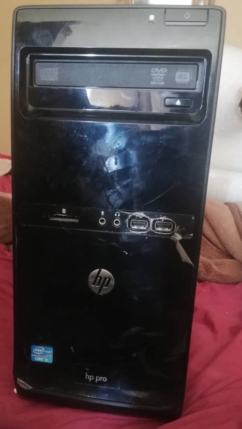 Hp Pro 3300, 500gb, 4GBram, 2.5Ghz, Windows 10, monitor included