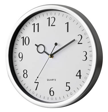 Silver Wall Clock