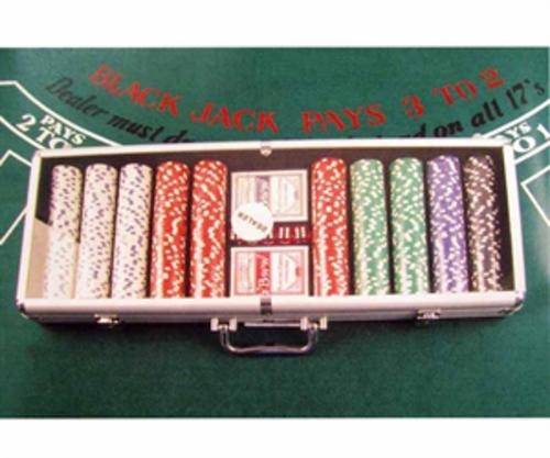 Professional poker set in aluminium case (400 chips)