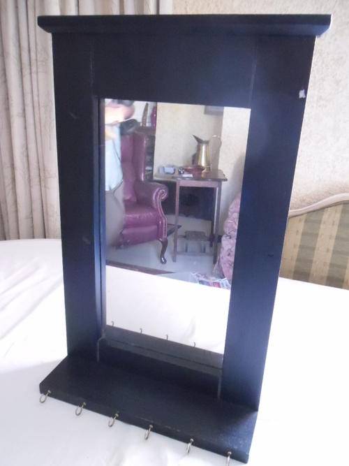 Hall mirror with shelf