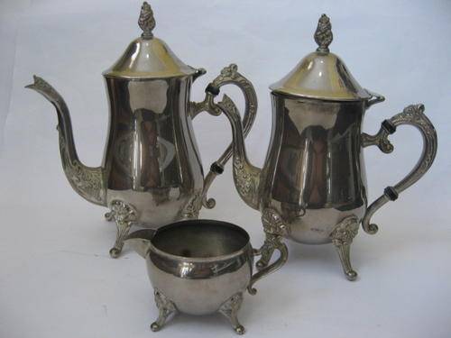 SILVERPLATED TEA SET
