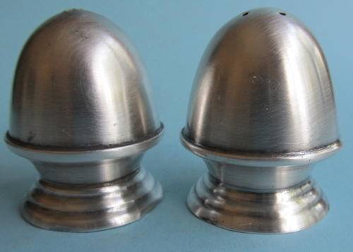 SILVER PLATED SALT & PEPPER POTS