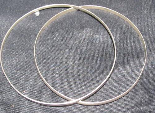 PAIR OF STERLING SILVER BANGLES