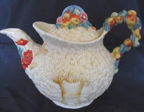 CLARICE CLIFF "CELTIC HARVEST" TEA POT - MINT CONDITION