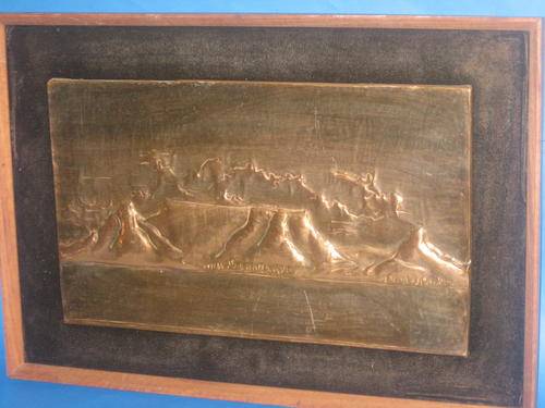 #OLD# FRAMED COPPER PIECE