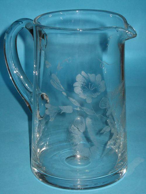 ETCHED ICE WATER JUG