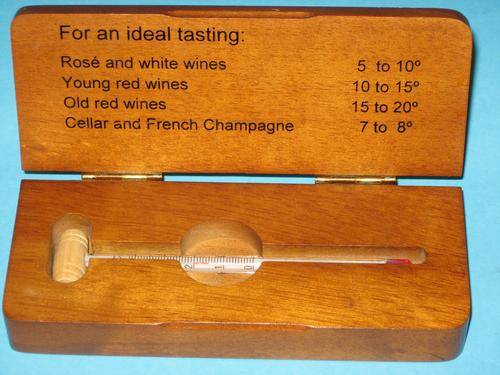 **CASED** WINE THERMOMETER