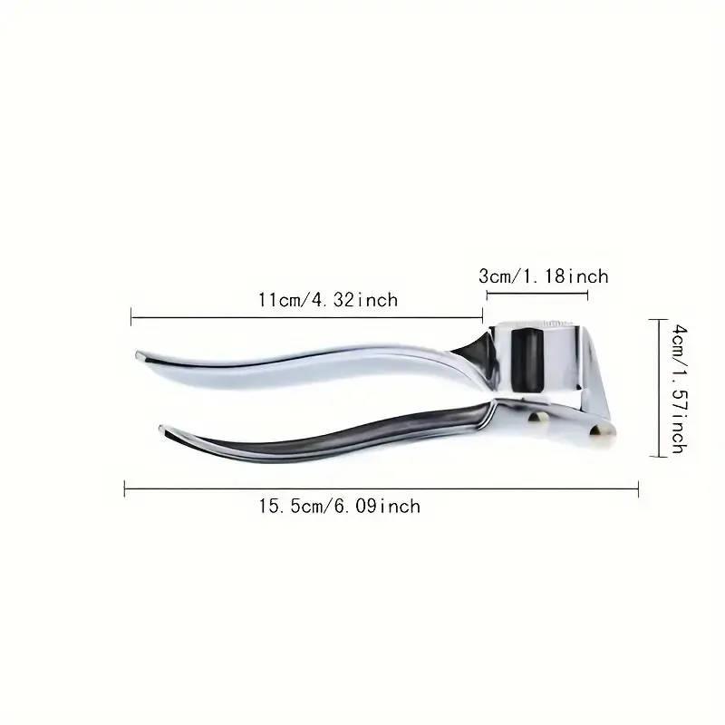 Easy-To-Use Manual Garlic Crusher - Zinc Alloy, Stainless Steel