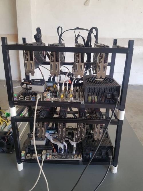 Ethereum Mining Rig 8 GPUs @ 200MH/s