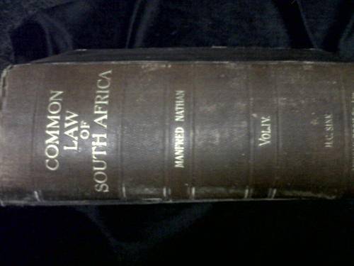 Common Law of South African IV by Manfred Nathan (1907)   - Crazy Wednesday!
