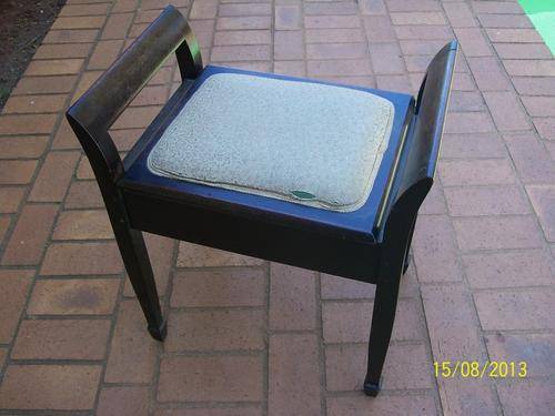 Stunning Antique Dark Wood Piano Chair - Crazy Wednesday!