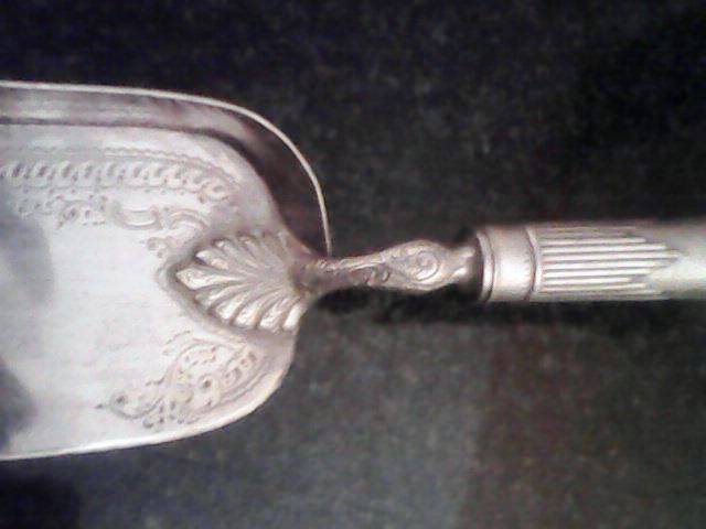 STUNNING Antique Silver Plate Crumb Scoop - Crazy Wednesday!!!