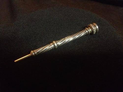 Antique Silver Retractable Pencil with Amethyst Stone - Crazy Wednesday!!!