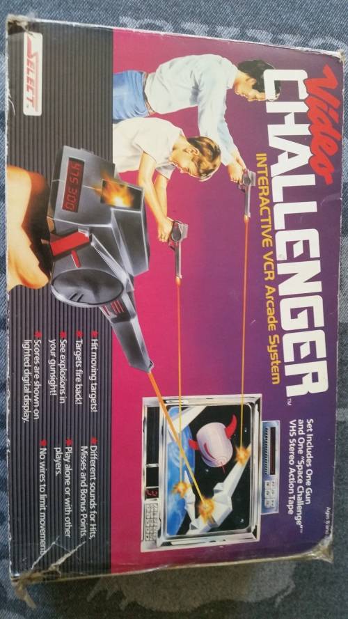 Vintage 1987 VERY RARE Video Challenger Interactive VCR Arcade System