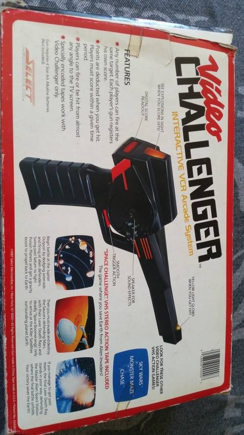 Vintage 1987 VERY RARE Video Challenger Interactive VCR Arcade System