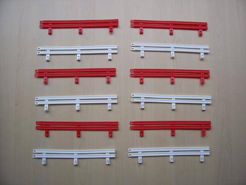 12 x Ninco Crash Barrier 10201 Red/White