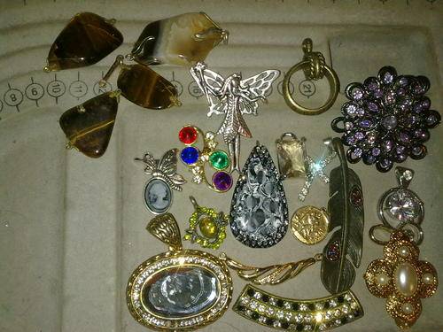lot of pendants and charms