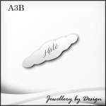 Stainless Steel Baby Brooch plus free engraving