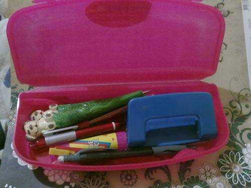 PENCIL CASE WITH STUFF