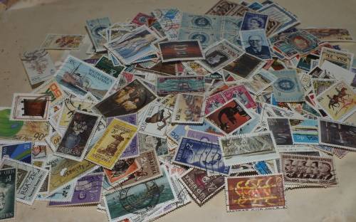 Used RSA stamp's dating between 1960-2000 Bulk Lot of >1500