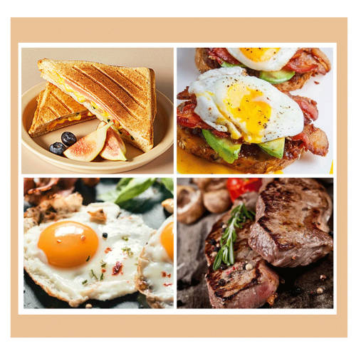 220V Non Stick - Electric Meat Griller/Sandwich Maker/Dual Grill Toaster/Breakfast Maker - 850w