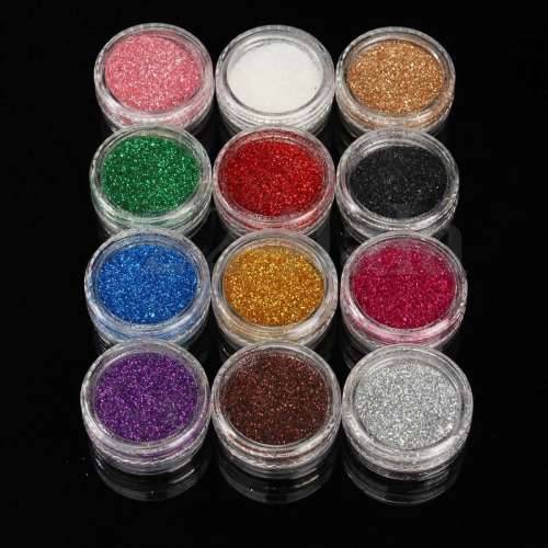 Acrylic Powder Glitter Nail Brush False Finger Pump Nail Art Tools Kit Set
