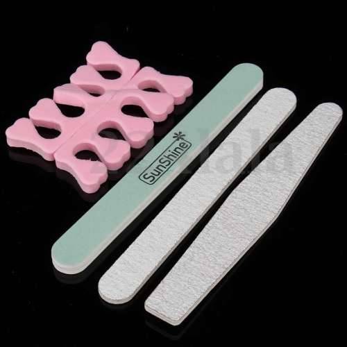 Acrylic Powder Glitter Nail Brush False Finger Pump Nail Art Tools Kit Set