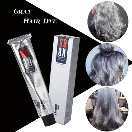 Temporary Grey silver DIY Hair Color Wax Mud Dye Cream 100ml  UNISEX