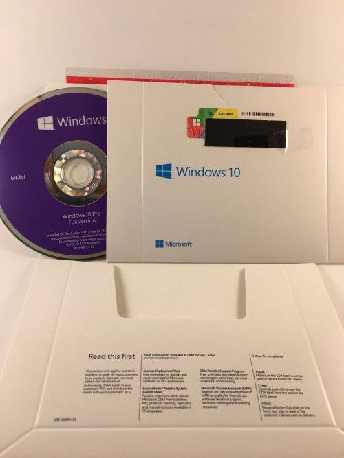 Microsoft Windows 10 Professional PRO 64 Bit FULL Version DVD Sealed Brand New