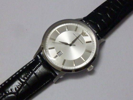 #LATE ENTRY#Gents CLASSIC Emporio Armani*AR2413 leather strap