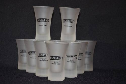 Set of 12 Smirnoff shot glasses